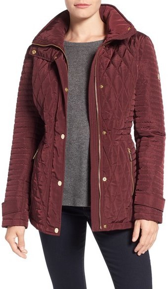 michael kors quilted anorak jacket