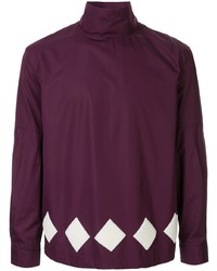 Burgundy Argyle Turtleneck