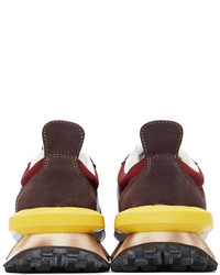 Lanvin Burgundy Nylon Bumpr Sneakers