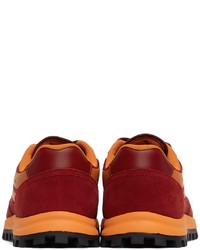 Ps By Paul Smith Red Orange Suede Damon Sneakers