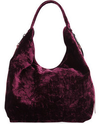 Rebecca Minkoff Bryn Velvet Dual Zip Hobo Bag