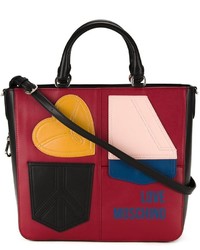 Love Moschino Medium Patches Shopping Bag