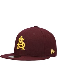 New Era Maroon Arizona State Sun Devils Logo Basic 59fifty Fitted Hat