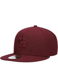 New Era Maroon Houston Astros Oxblood Tonal 59fifty Fitted Hat