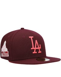 New Era Maroon Los Angeles Dodgers Color Fam Lava Red Undervisor 59fifty Fitted Hat At Nordstrom