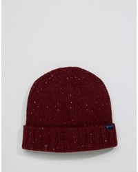Jack Wills Lambswool Beanie In Red
