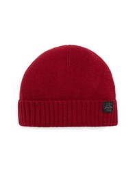 Good Man Brand Short Roll Recycled Cashmere Beanie In Red At Nordstrom