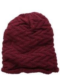 D&Y Zigzag Rolled Edge Beanie Hat