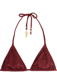 Le By Alessandra Triangle Bikini Top With Cut Out Detail