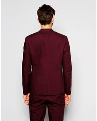 Asos Brand Slim Suit Jacket In Poplin