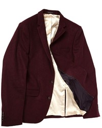 Selected Contrast Flannel Blazer