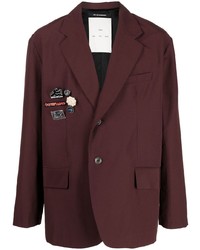 Song For The Mute Decorative Pin Single Breasted Blazer