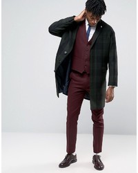 Original Penguin Formal Deep Burgundy Twill Suit Jacket