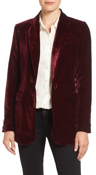 Halogen on sale velvet blazer