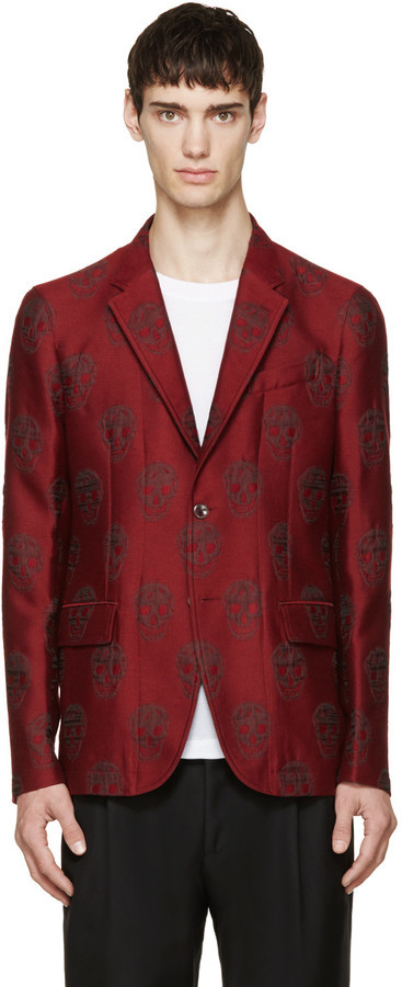 alexander mcqueen skull blazer