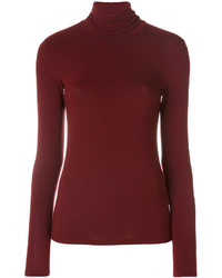 Majestic Filatures Fitted Roll Neck Top