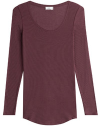Closed Jersey Top With Cashmere