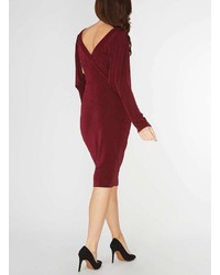 Dorothy Perkins Berry Red Batwing Bodycon Dress