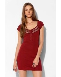 Urban Outfitters Ecote Dima Crochet Inset Bodycon Dress
