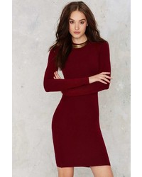 Nasty Gal To Be Divine Ribbed Mini Dress