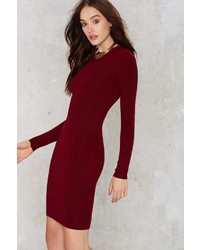 Nasty Gal To Be Divine Ribbed Mini Dress
