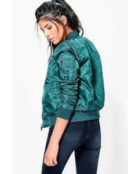 Boohoo Harriet Bomber With Contrast Lining