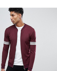 ASOS DESIGN Tall Retro Muscle Bomber With Sleeve Colour Blocking