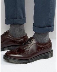 Men's Burgundy Brogue Boots by Dr 