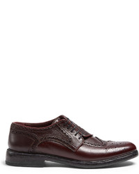 Burberry Asymmetric Grained Leather Brogues