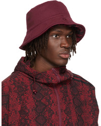 adidas x IVY PARK Burgundy Faux Fur Bucket Hat