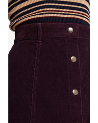 Oasis Cord Button Mini Skirt
