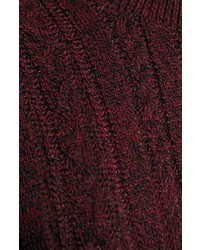 Topman Cable Knit Crewneck Sweater