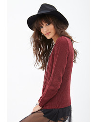 Forever 21 Cable Knit Pocket Sweater