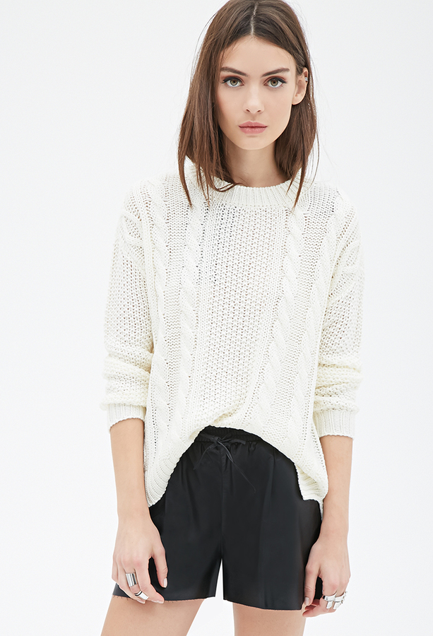 Forever 21 Cable Knit Sweater, $24 | Forever 21 | Lookastic