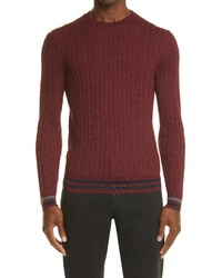 Canali Cable Wool Sweater
