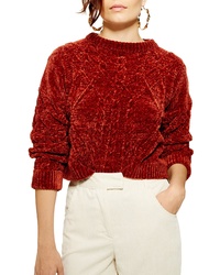 Topshop Chenille Cable Sweater