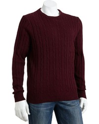 Croft Barrow Heavyweight Cable Knit Sweater