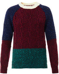 Daughter The Donegal Tweed Patchwork Sweater