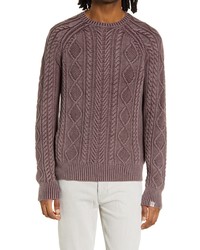 rag & bone Dexter Organic Cotton Sweater In Dark Cranberry At Nordstrom