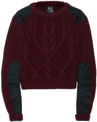 McQ by Alexander McQueen Mcq Alexander Mcqueen Cable Knit Wool And Cashmere Blend Sweater