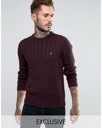 Farah Sweater With Cable Knit