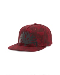 Burgundy Camouflage Baseball Cap