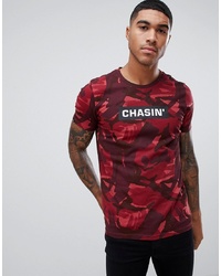 Chasin' Evans Logo T Shirt Camo Red