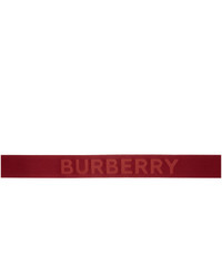 Burberry Red Double D Ring Belt