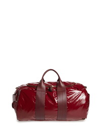 Burgundy Canvas Duffle Bag