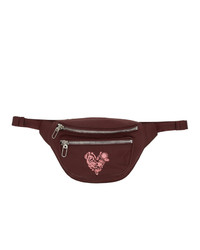 Kenzo Burgundy Limited Edition Valentines Day Mini Lucky Star Belt Bag
