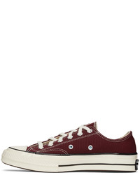 Converse Burgundy Chuck 70 Low Sneakers