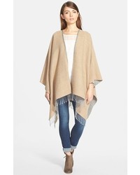 Nordstrom Reversible Cape With Fringe