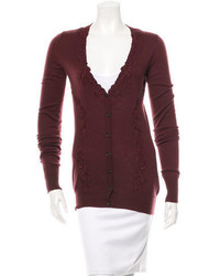 Burberry Cashmere Embroidered Cardigan