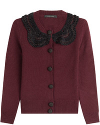 Marc Jacobs Wool Cardigan With Crochet